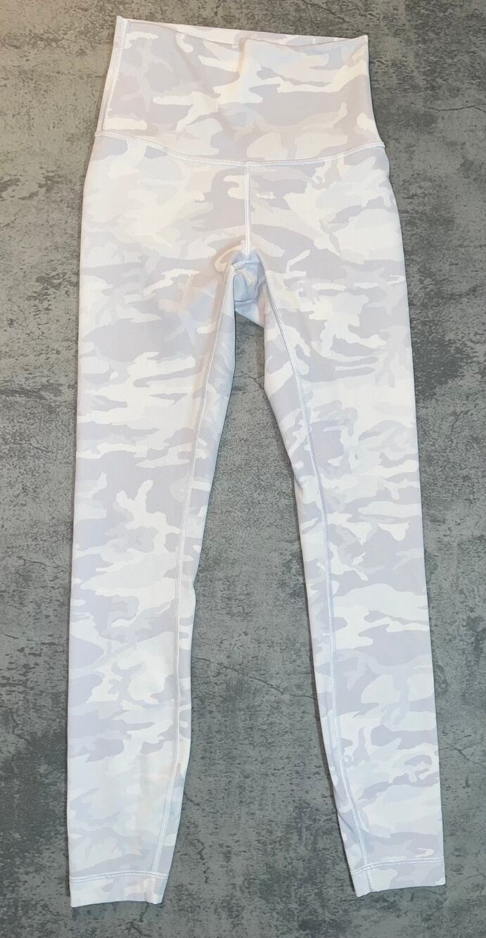 Lululemon Size 2 Align High-Rise Pant 28" Incognito Camo White Grey